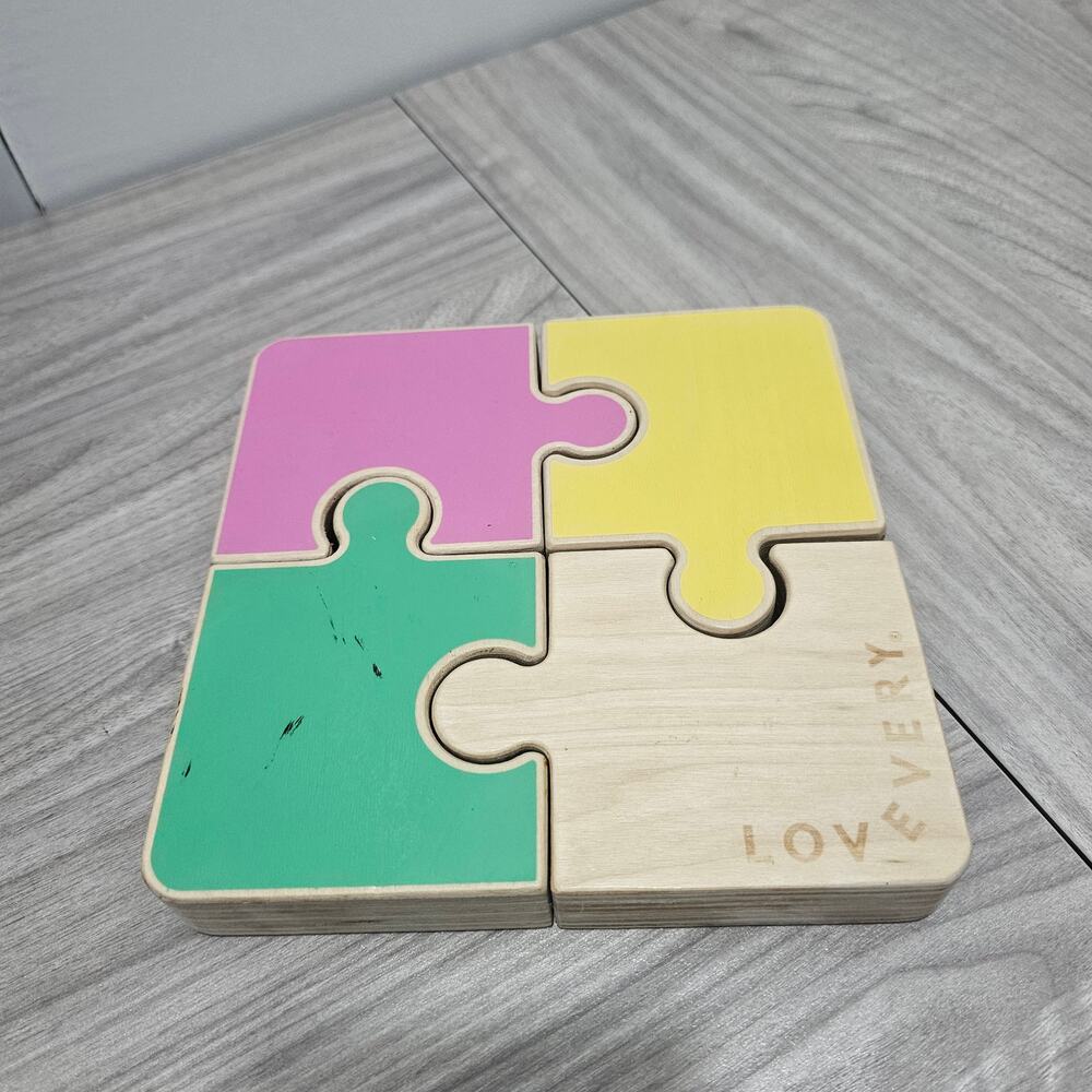 Lovevery Chunky Wooden Jigsaw Puzzle Companion Play Kit Months 22 23 24 Toddler